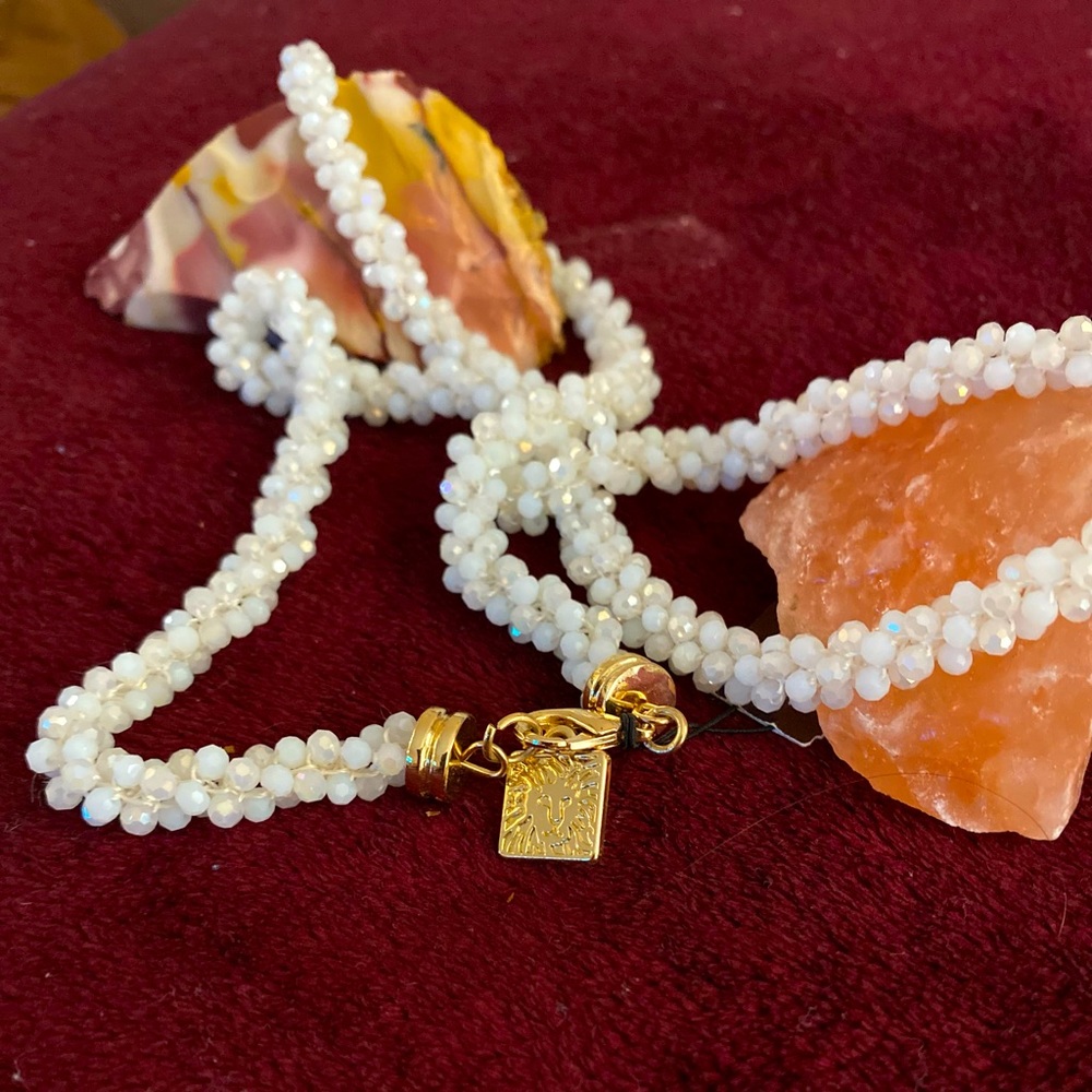 NWT Long statement necklace tight bundle beaded